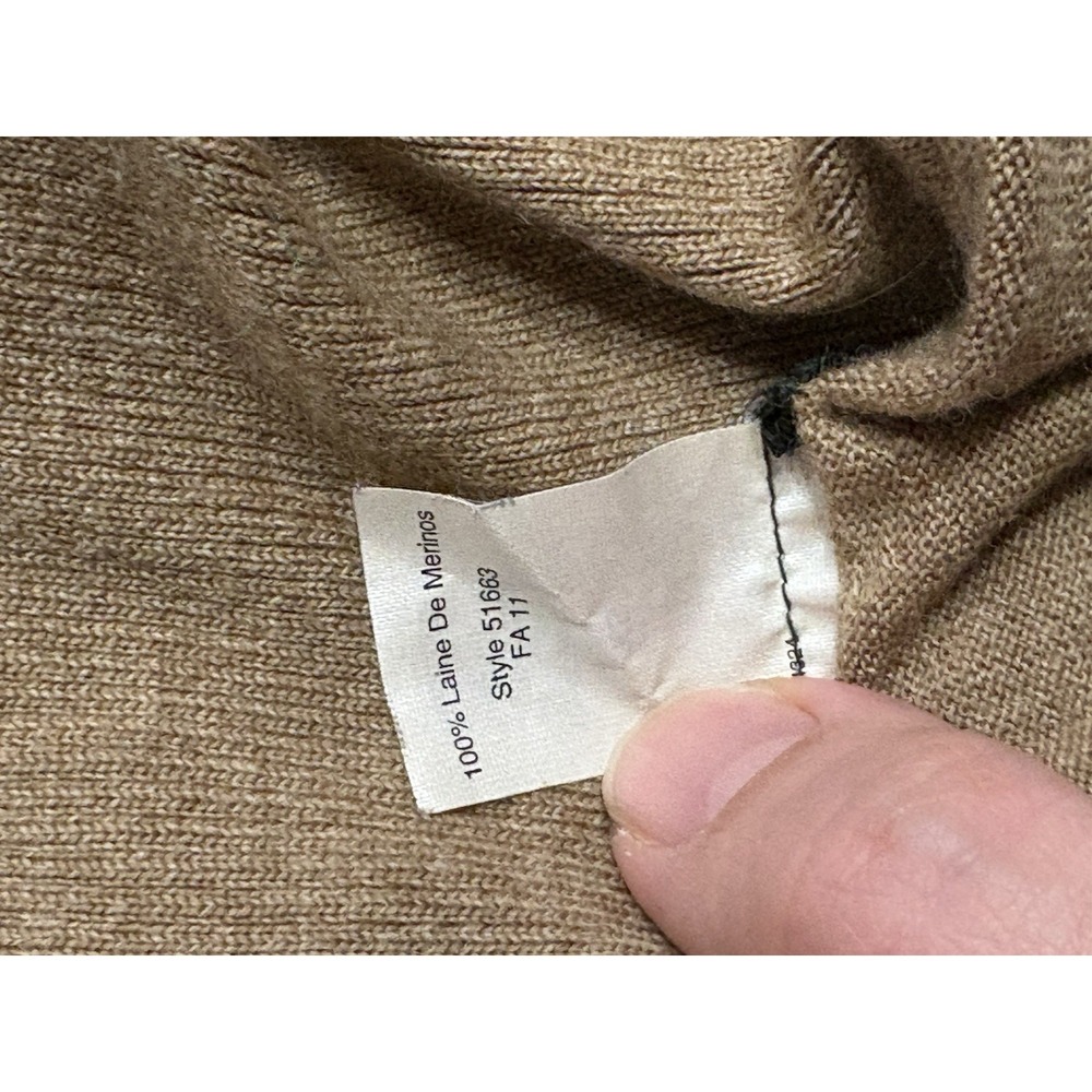 J Crew Women's Cashmere Turtleneck Tan Top Sweater Size XS *Read Description* - Picture 9 of 9